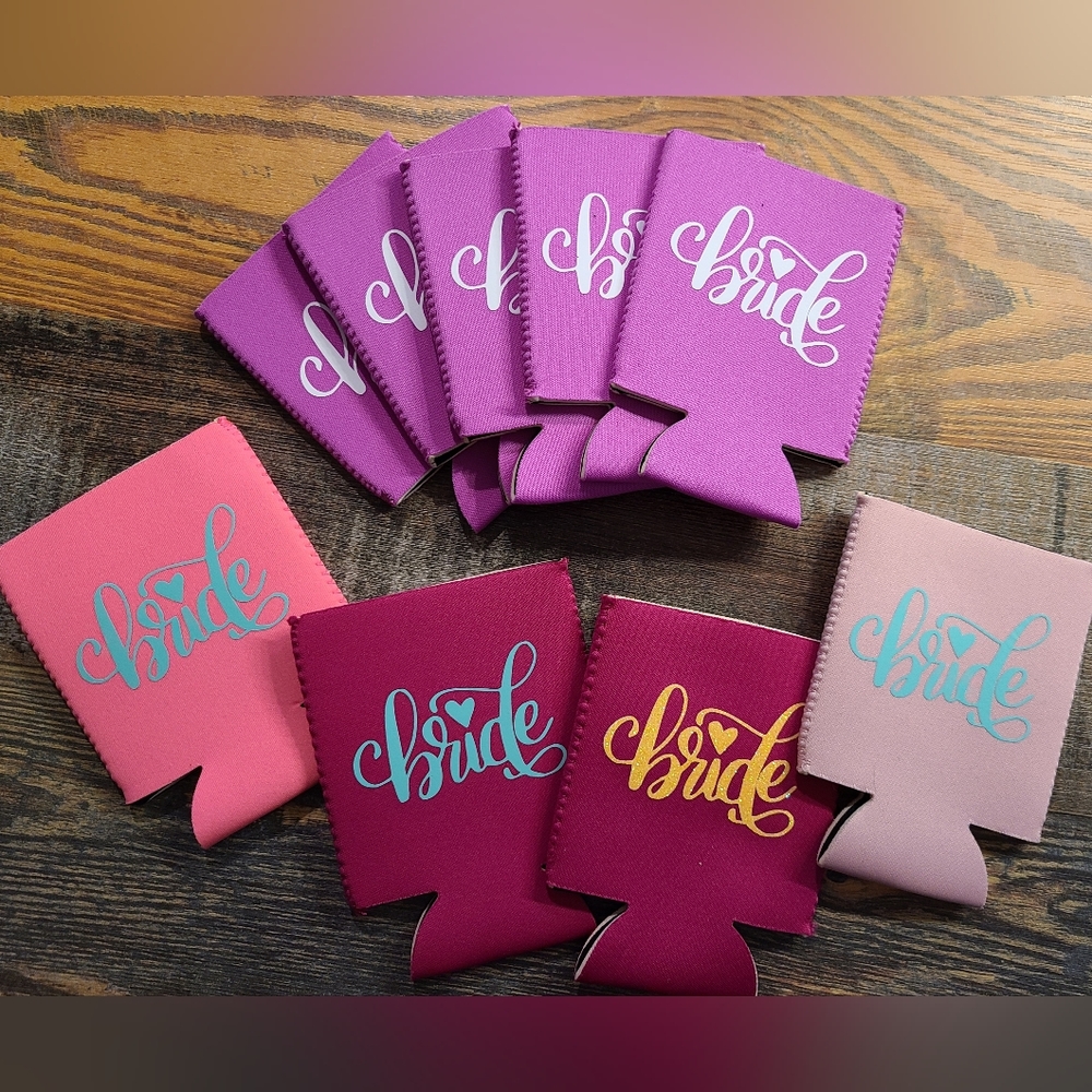 Bride coozies